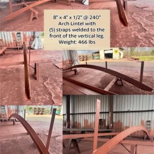 8″ X 4″ X 1/2″ Custom Arch Angle