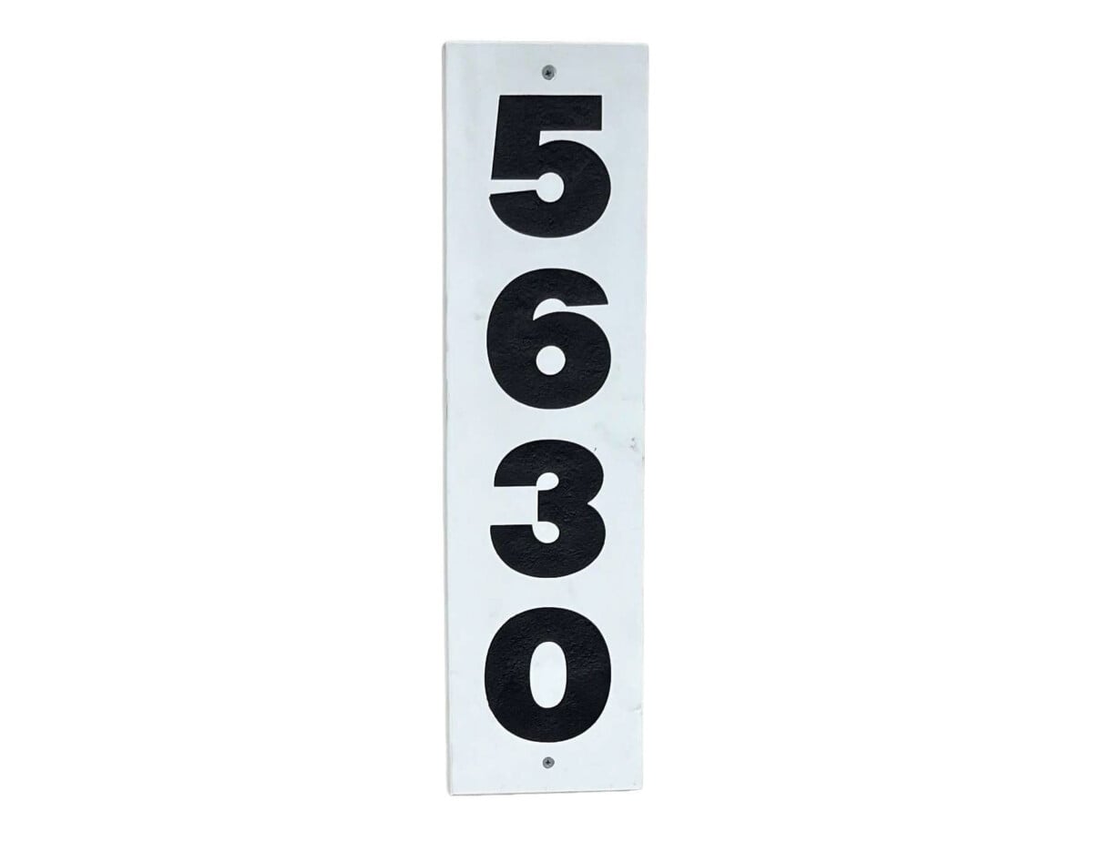 Vertical Veneer Address Stone